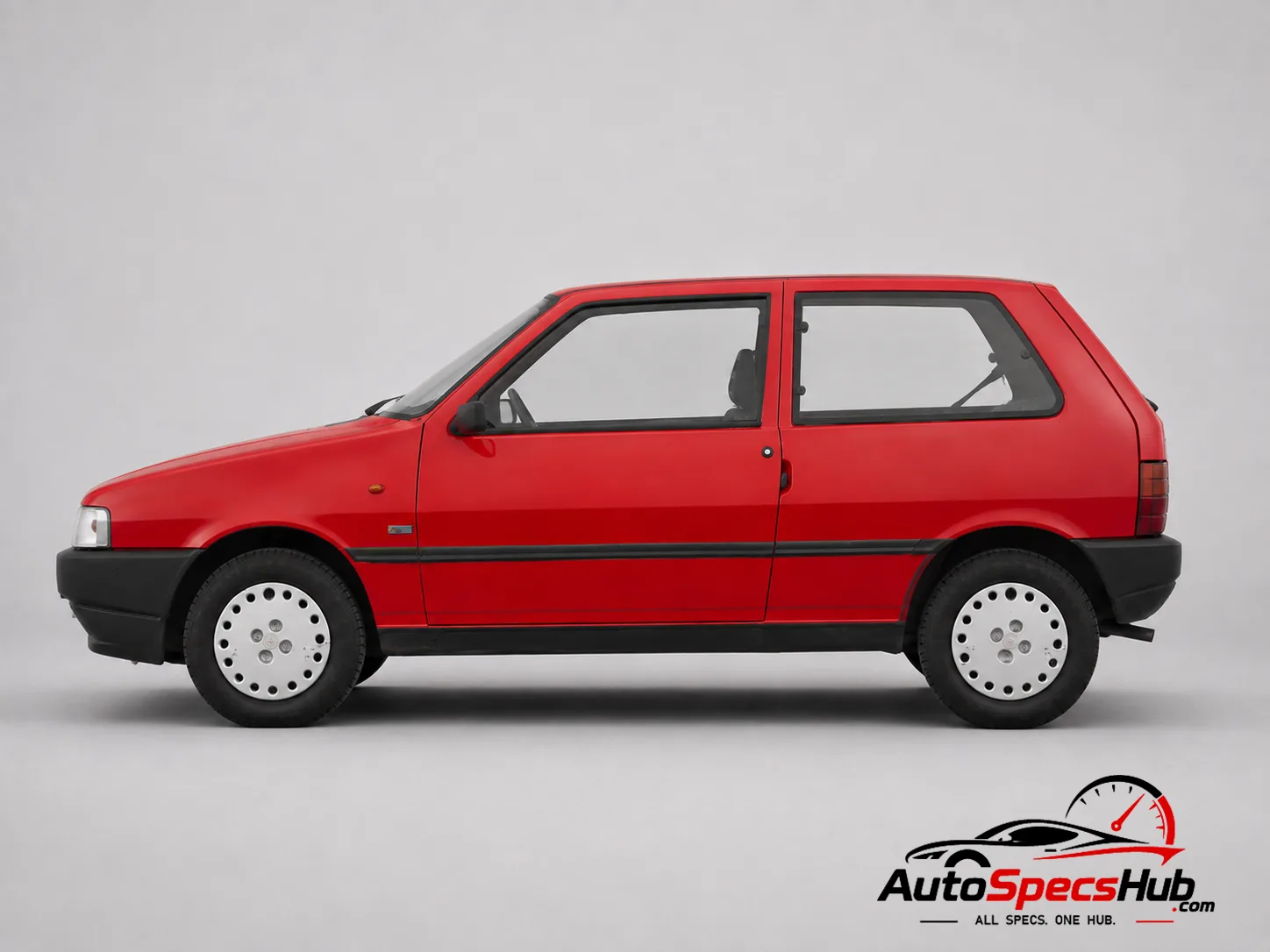 1990 Fiat Uno 1.0 rear three-quarter view