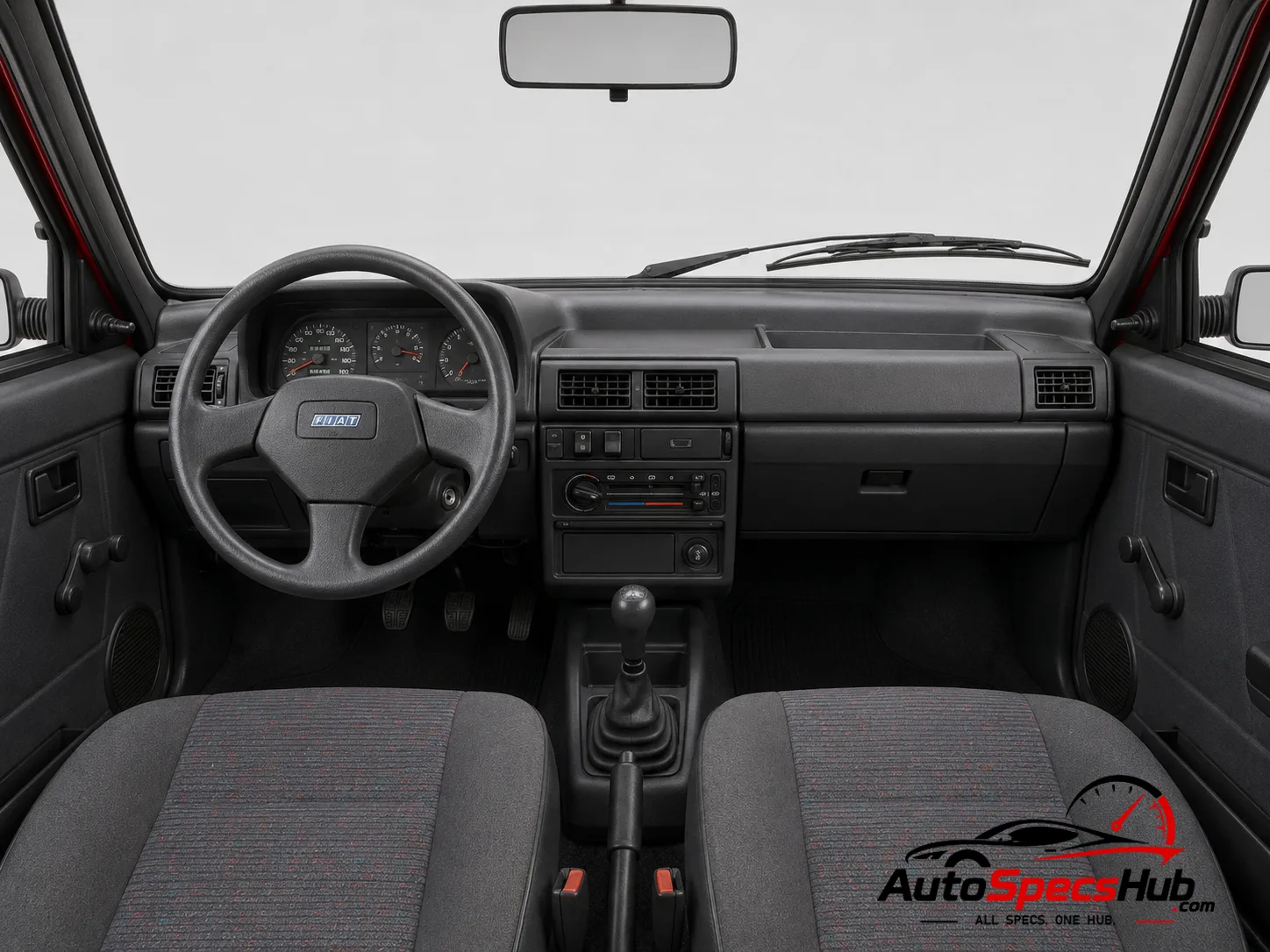 1990 Fiat Uno 1.0 interior dashboard and front cabin