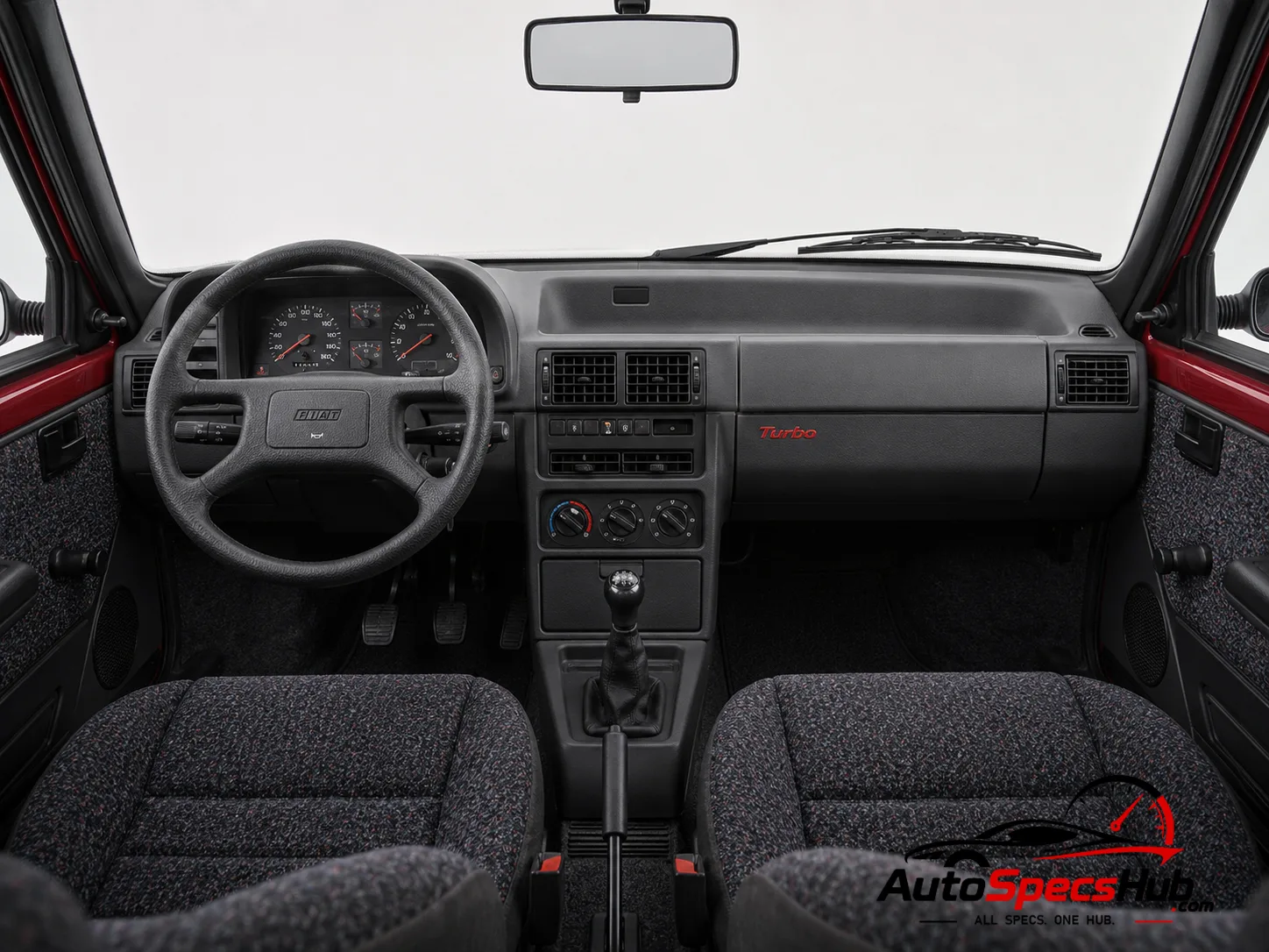 1990 Fiat Uno DS interior dashboard and front cabin
