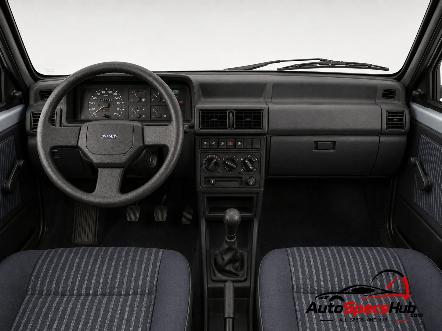 1990 Fiat Uno 1.1 i.e. S interior dashboard and front cabin