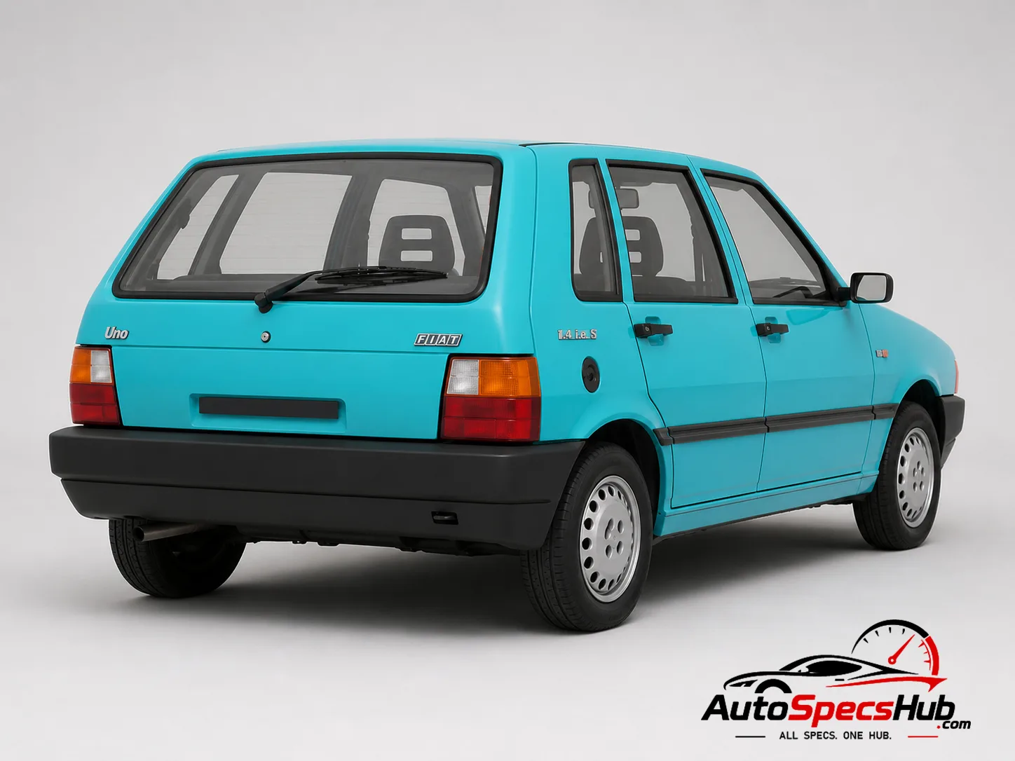 1990 Fiat Uno 1.4 i.e. S rear three-quarter view