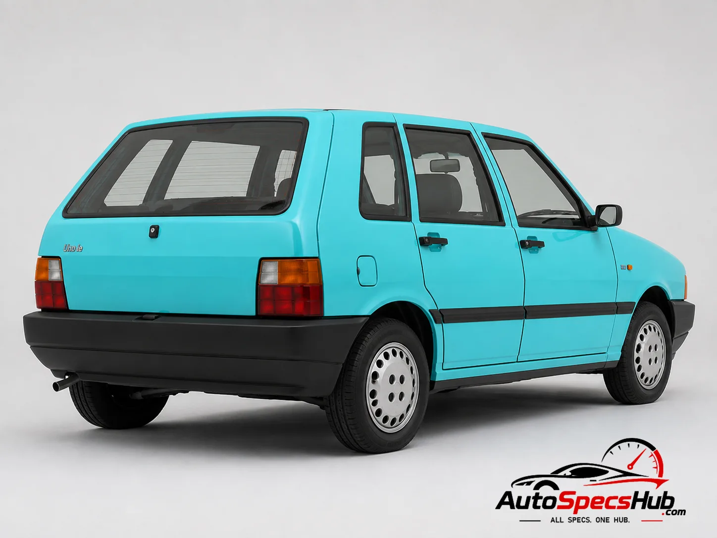 1990 Fiat Uno 1.0 i.e. rear three-quarter view