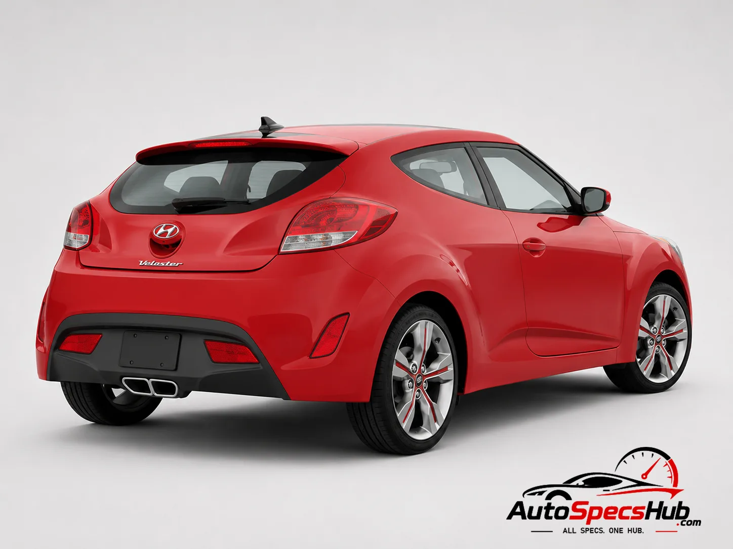 2011 Hyundai Veloster 1.6 rear three-quarter view
