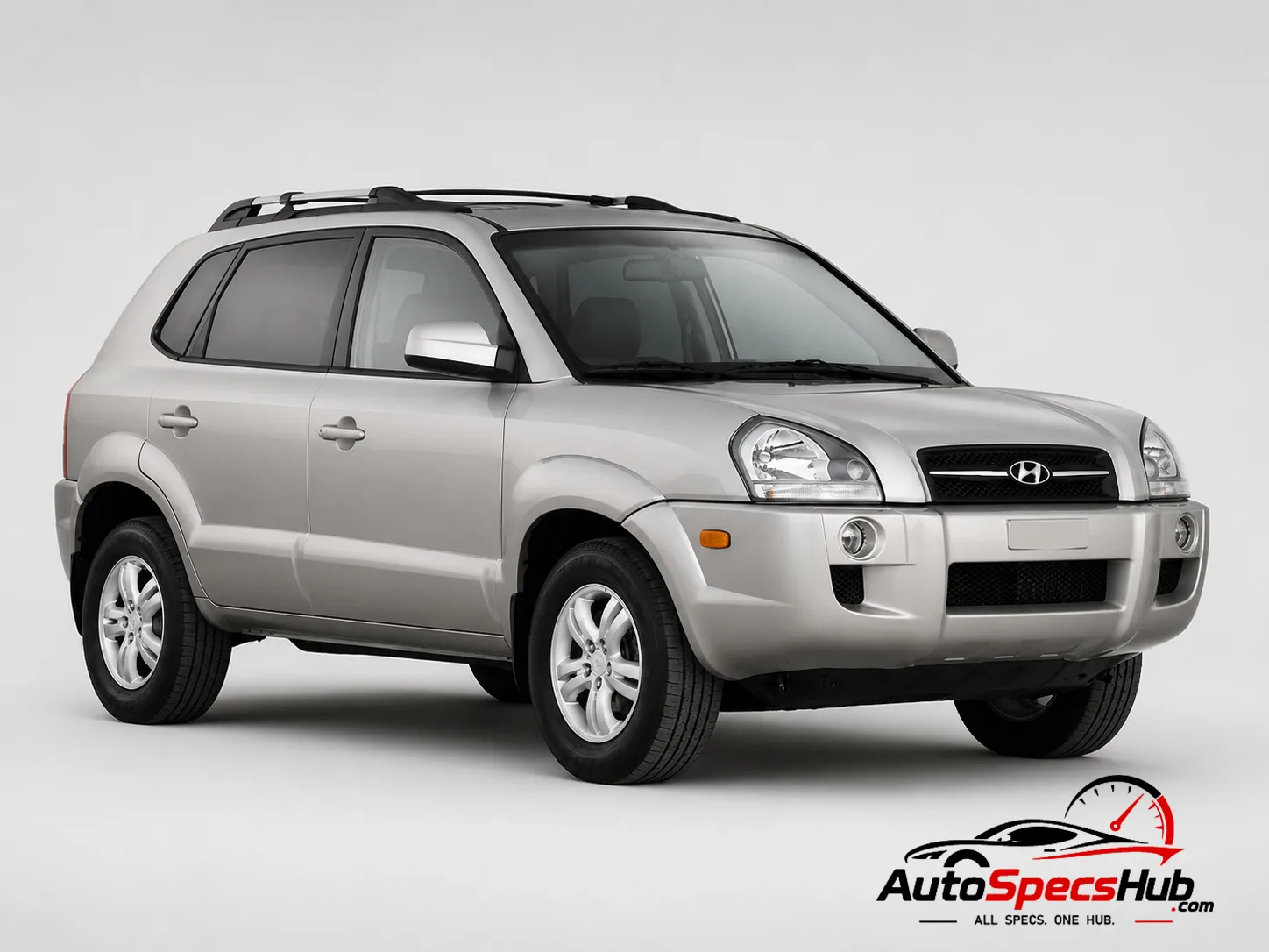 2005 Hyundai Tucson 2.0 2WD front three-quarter view