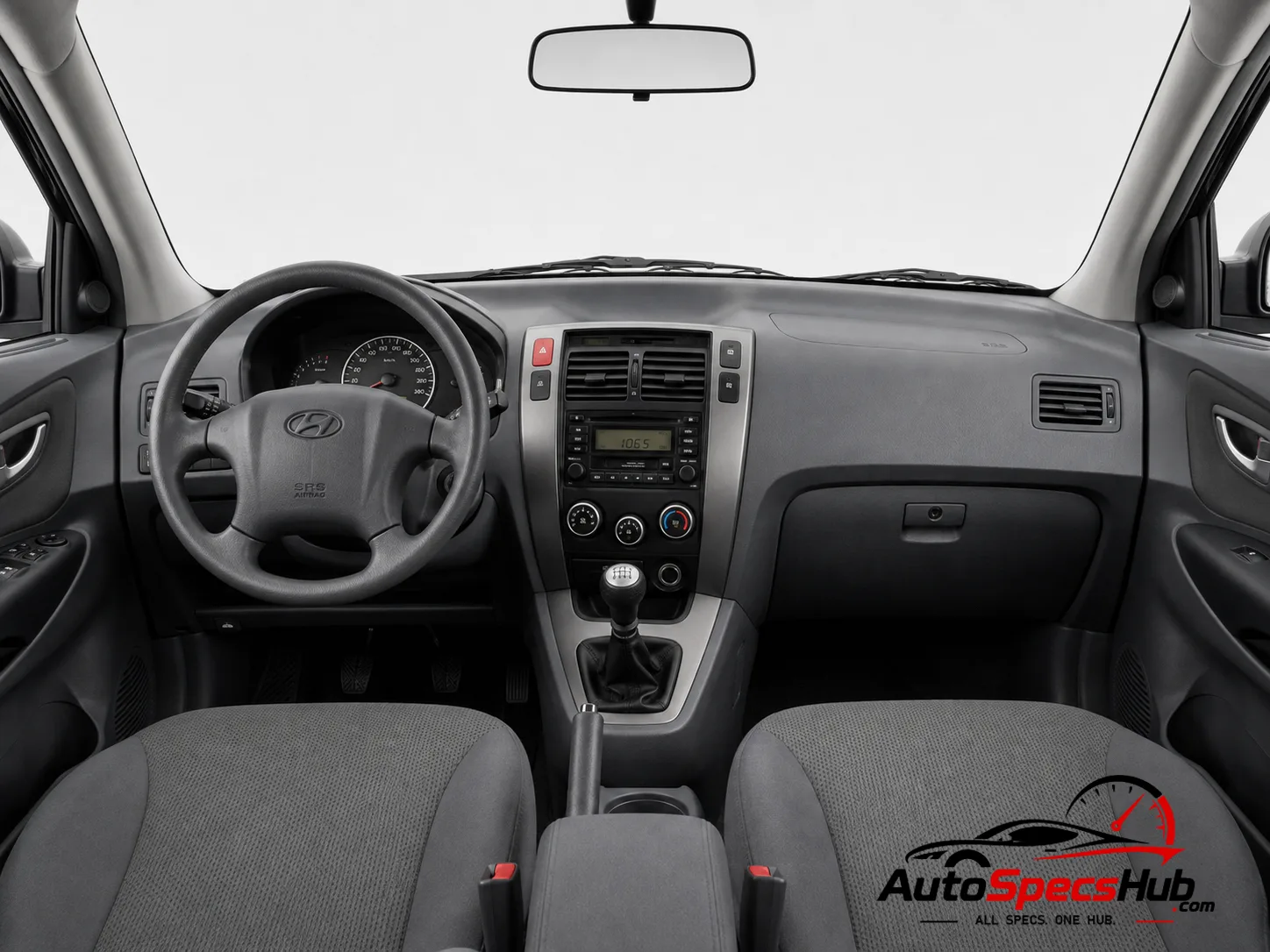 2006 Hyundai Tucson 2.0 CRDi VGT 2WD interior dashboard and front cabin