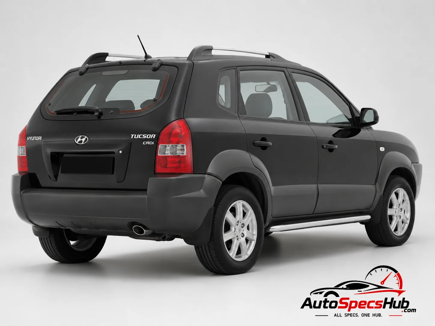 2006 Hyundai Tucson 2.0 CRDi VGT 4WD rear three-quarter view