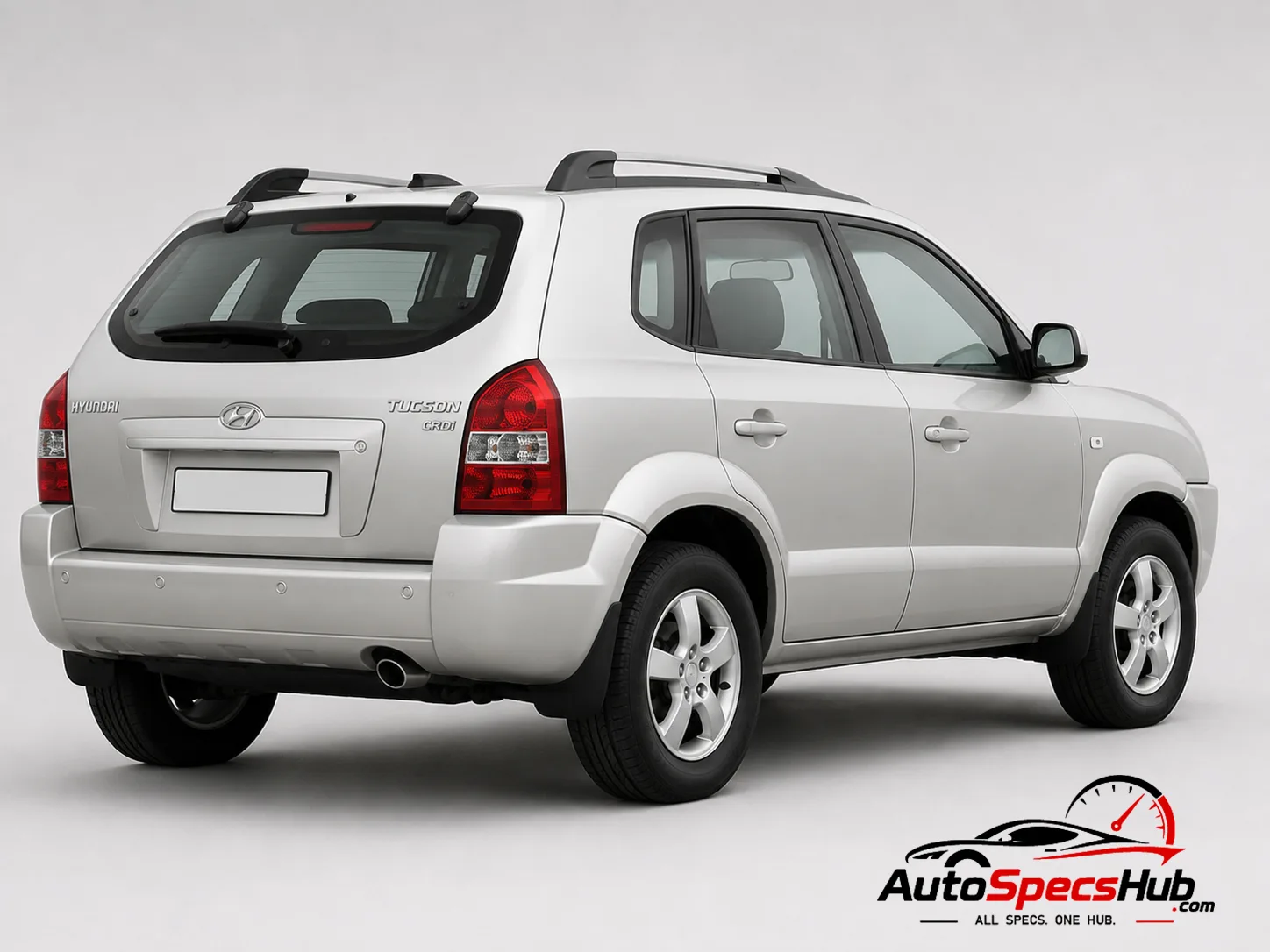 2005 Hyundai Tucson 2.0 CRDi 2WD rear three-quarter view