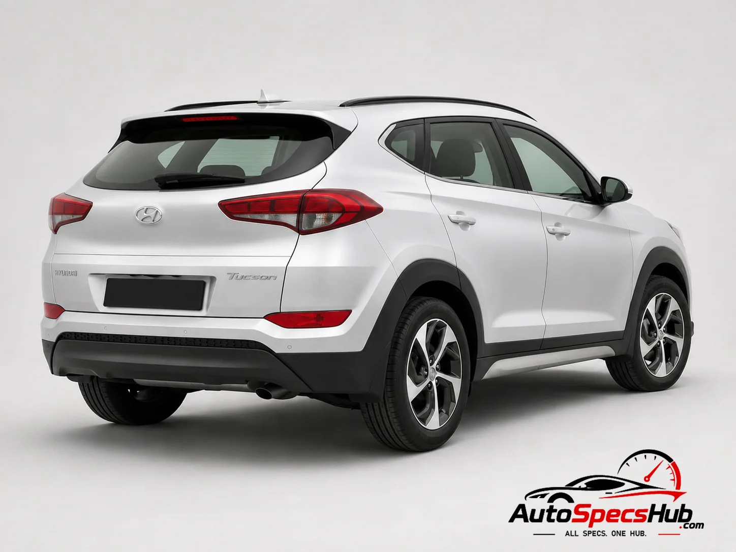 2015 Hyundai Tucson 2.0 CRDi blue 2WD 136 rear three-quarter view