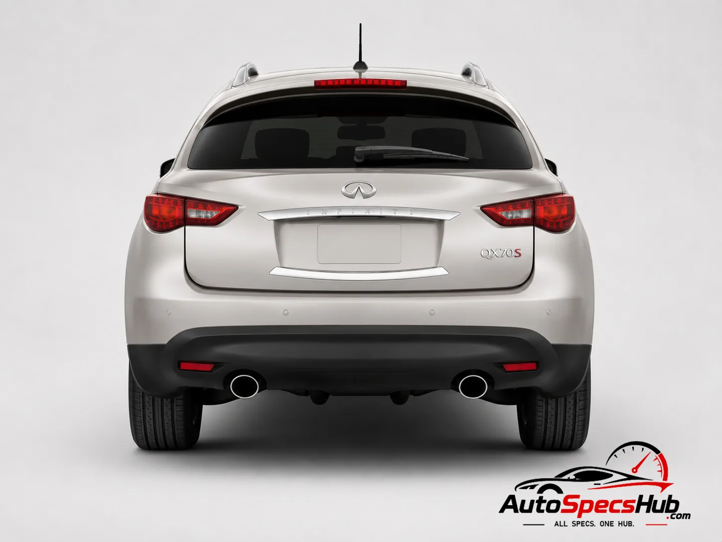2013 (S51) Infiniti QX70 5.0 rear view