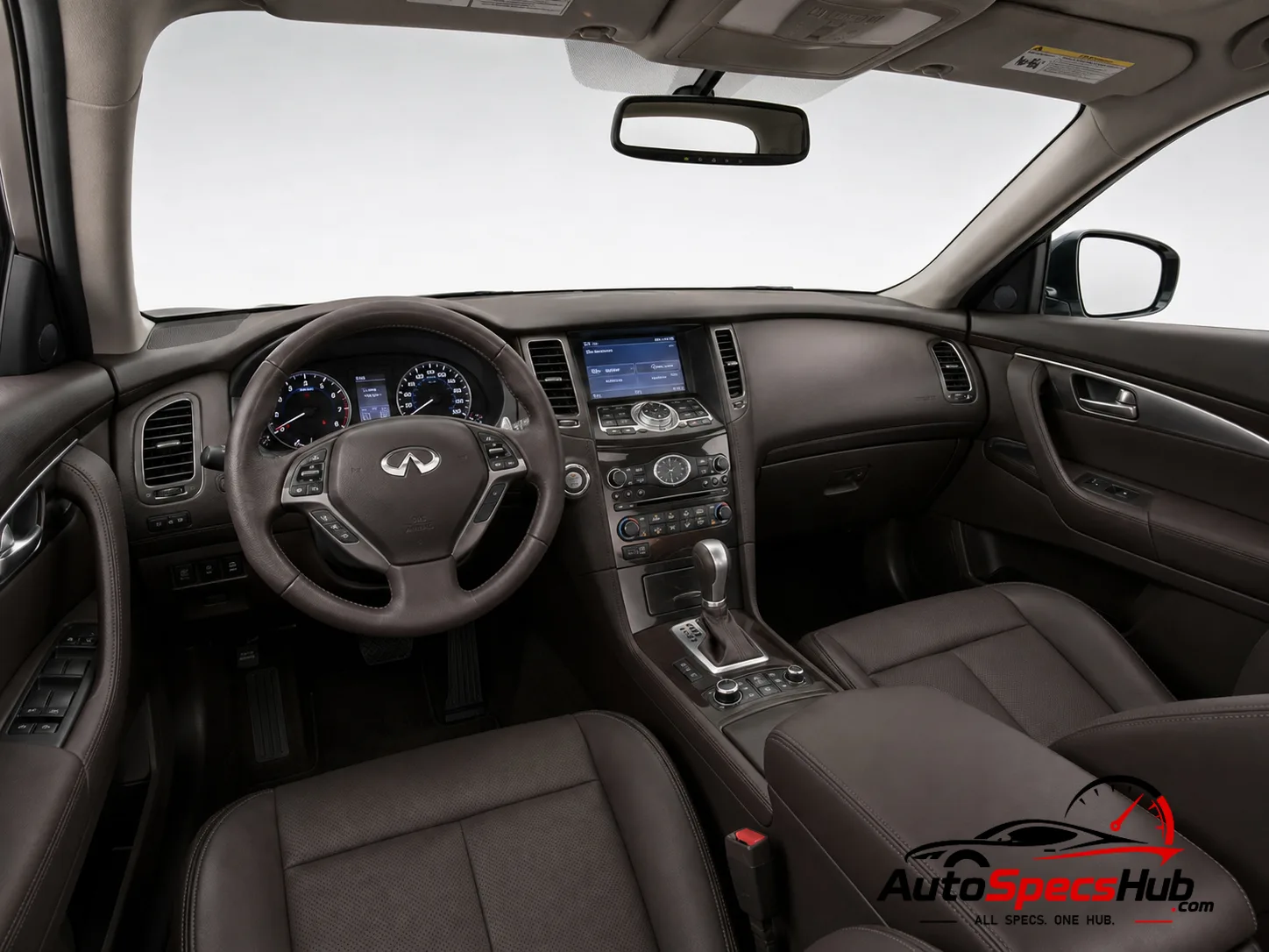 2013 (S51) Infiniti QX70 5.0 interior dashboard and front cabin