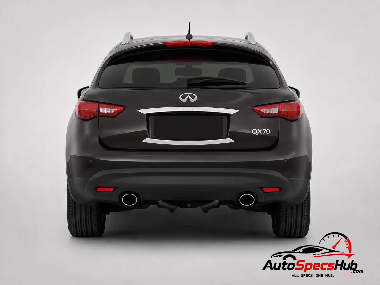 2013 (S51) Infiniti QX70 3.7 rear view