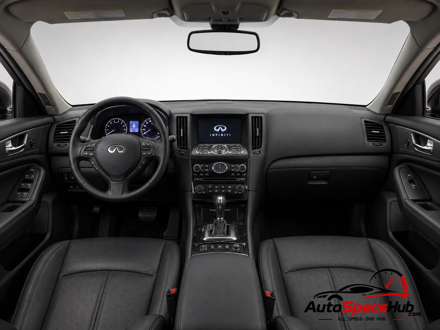 2013 (S51) Infiniti QX70 3.7 interior dashboard and front cabin