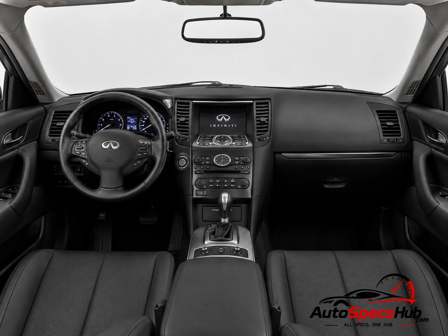 2013 (S51) Infiniti QX70 3.0d interior dashboard and front cabin