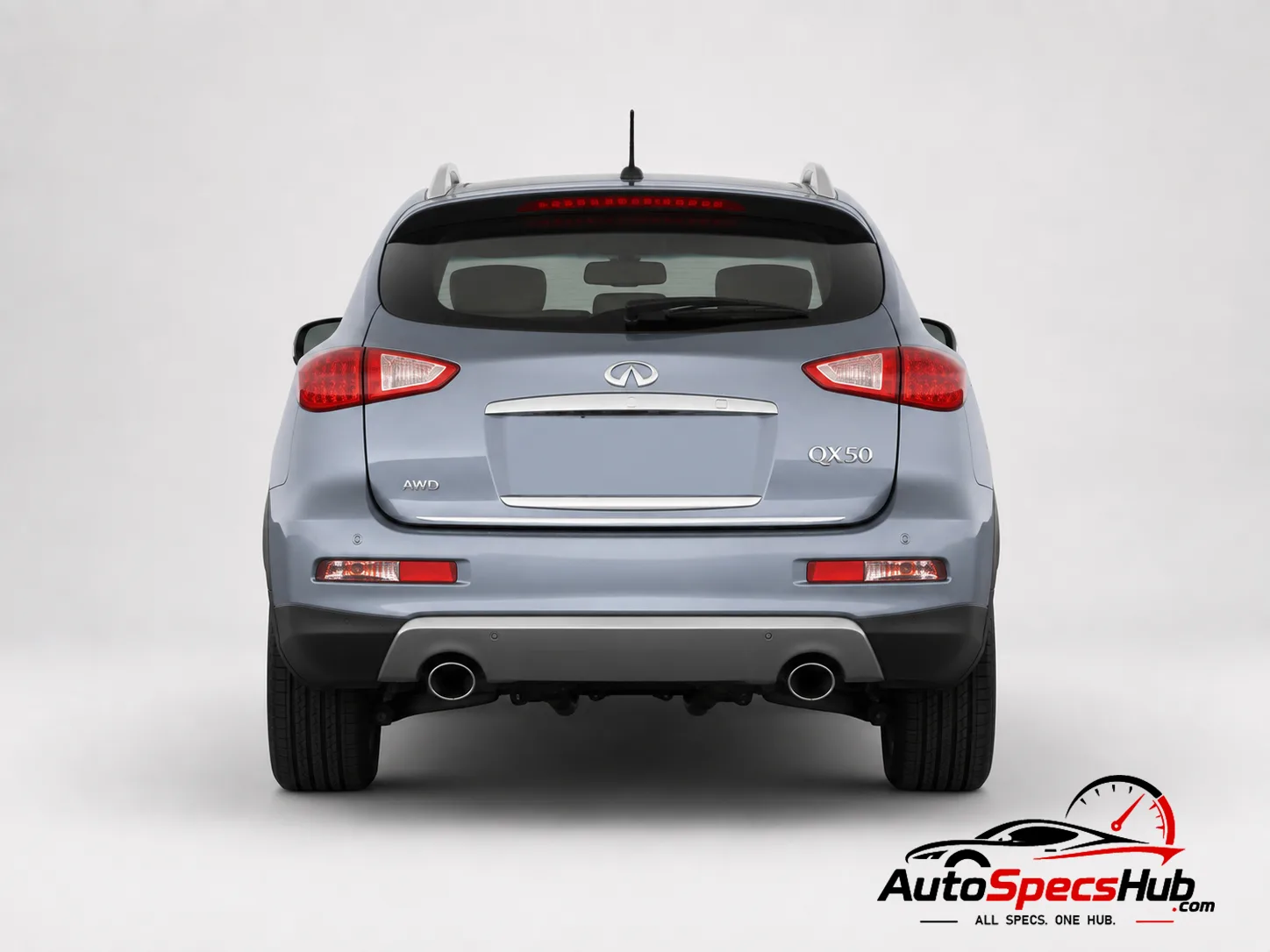 2013 (J50) Infiniti QX50 3.0d rear view