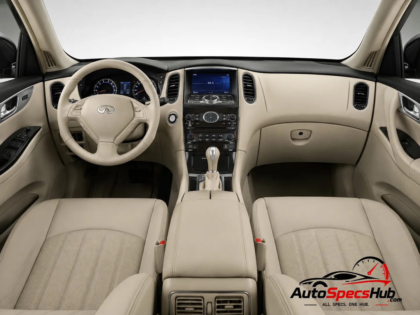 2013 (J50) Infiniti QX50 3.0d interior dashboard and front cabin