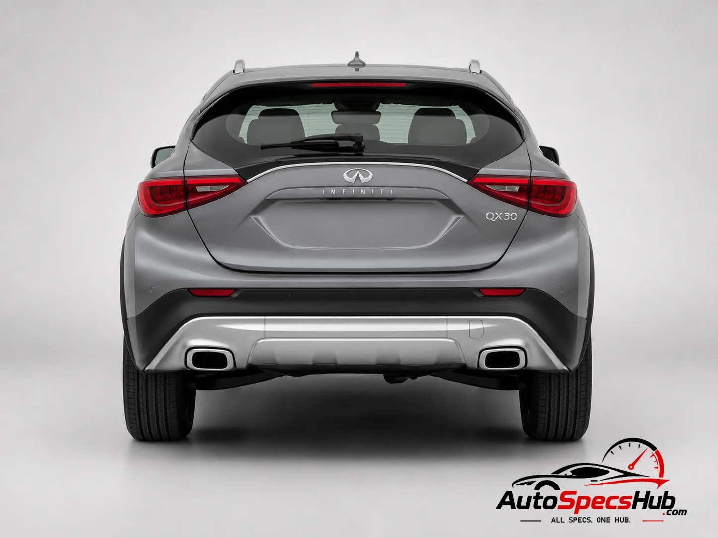 2017 (H15) Infiniti QX30 2.0t rear view