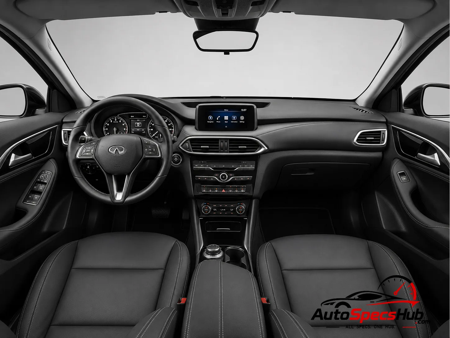 2016 (H15) Infiniti QX30 2.2d interior dashboard and front cabin