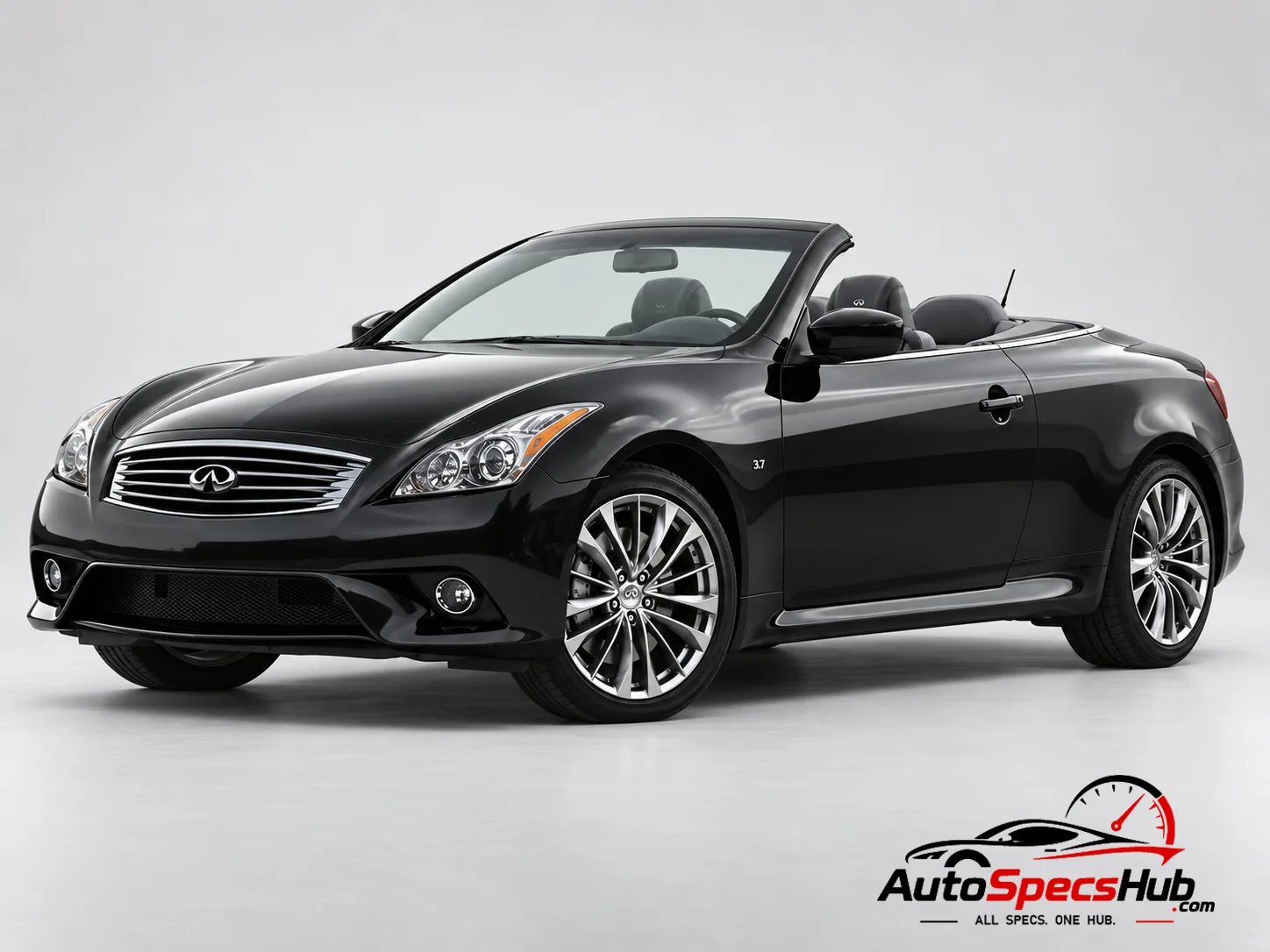2013 (V36) Infiniti Q60 Cabriolet 3.7 front three-quarter view