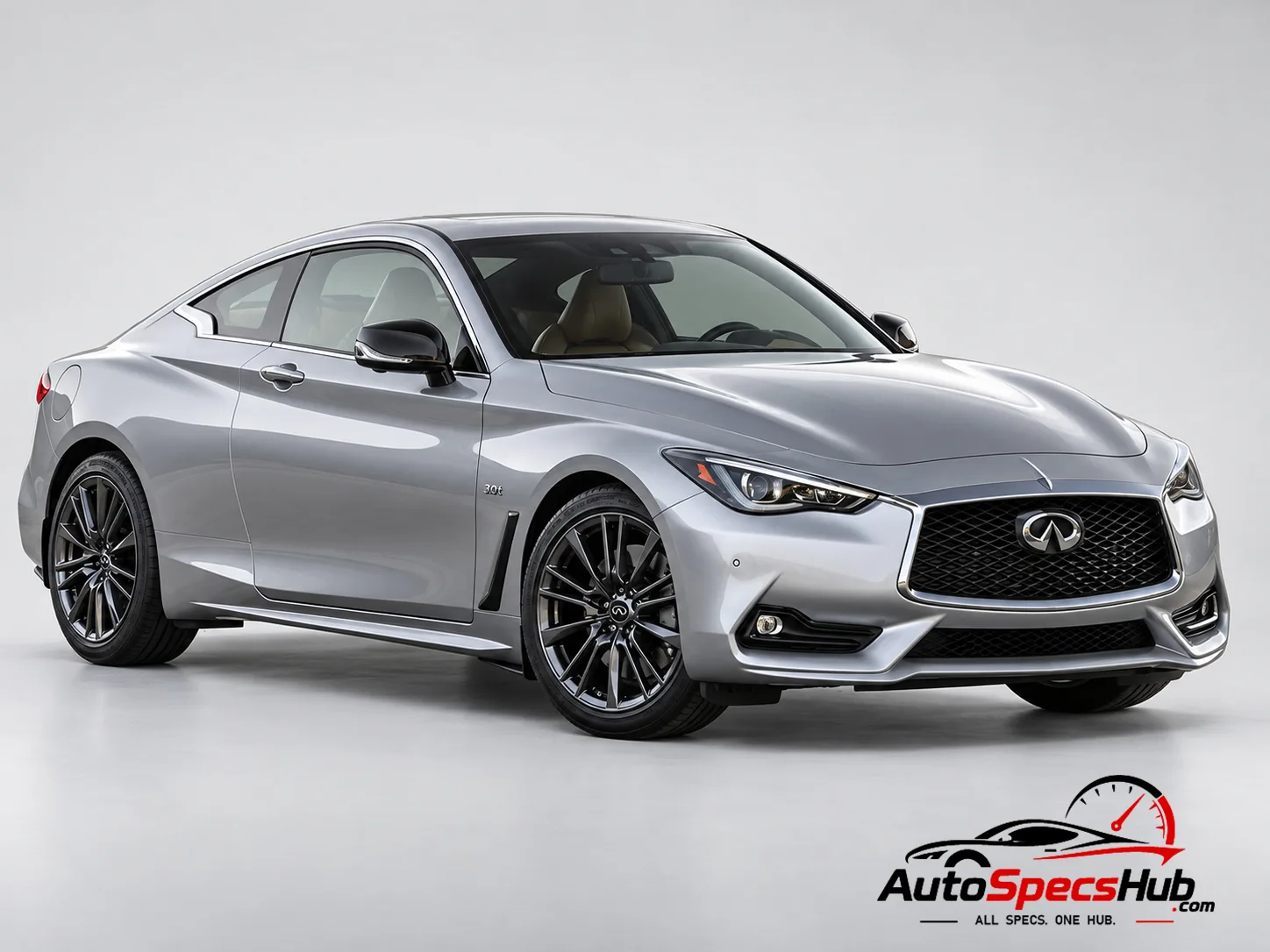 2016 (CV37) Infiniti Q60 3.0t AWD front three-quarter view