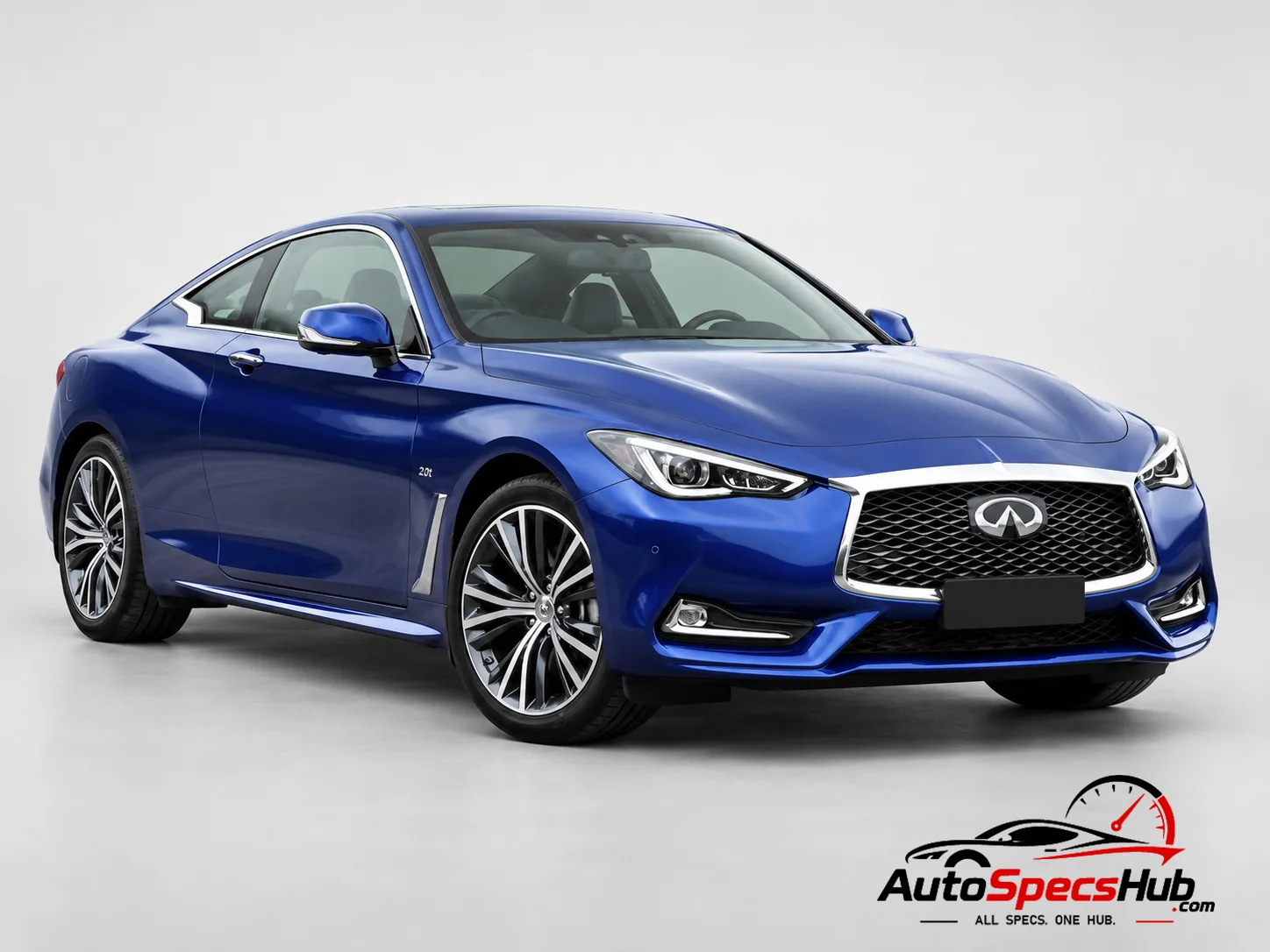 2016 (CV37) Infiniti Q60 2.0t front three-quarter view