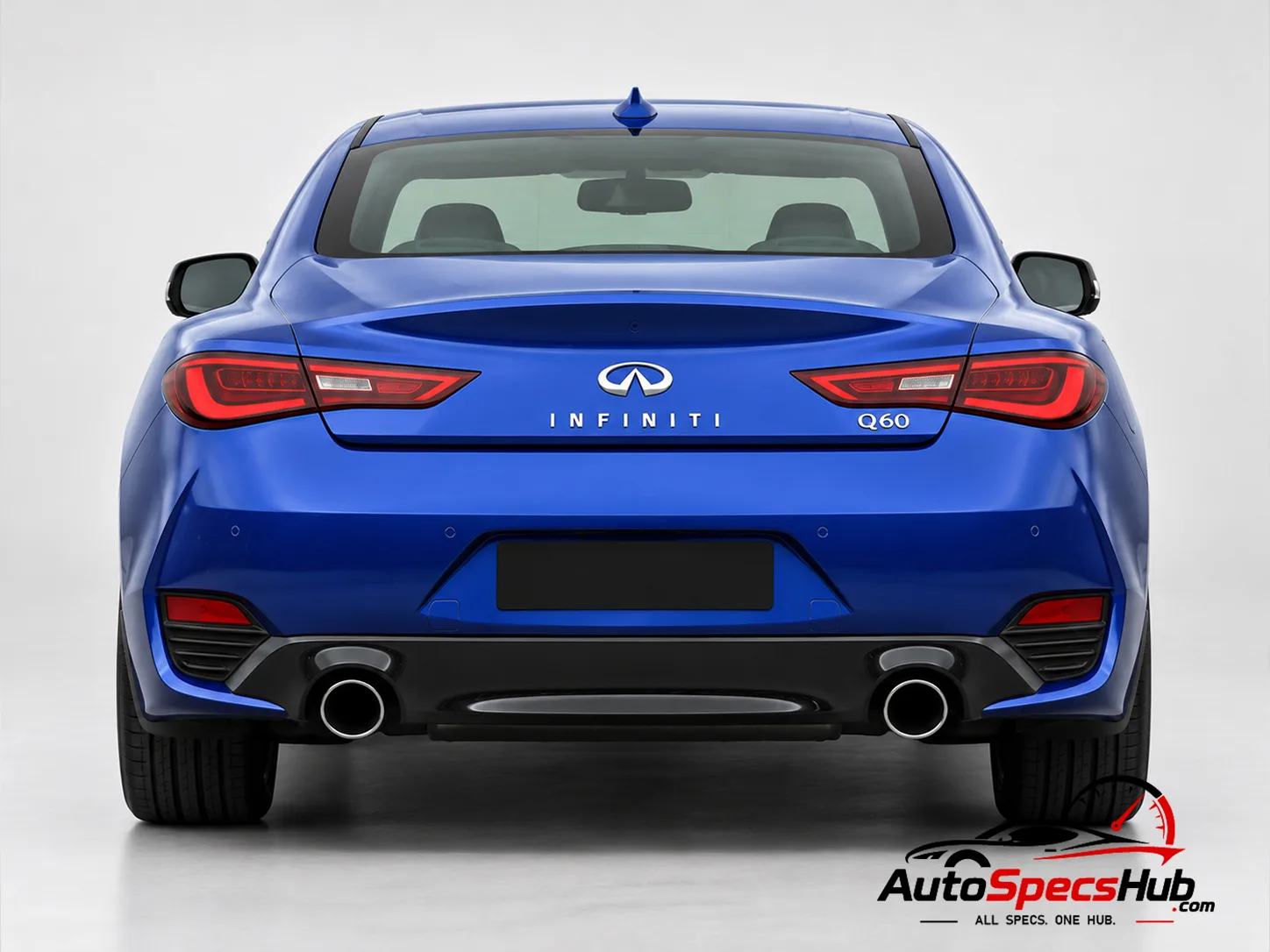 2016 (CV37) Infiniti Q60 2.0t rear view