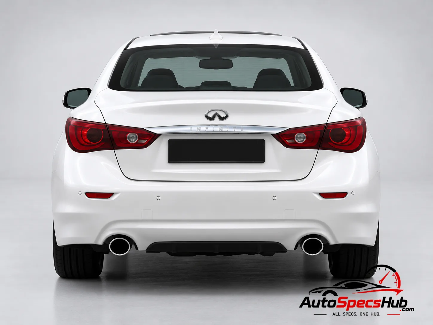 2013 (V37) Infiniti Q50 3.5 V6 Hybrid rear view