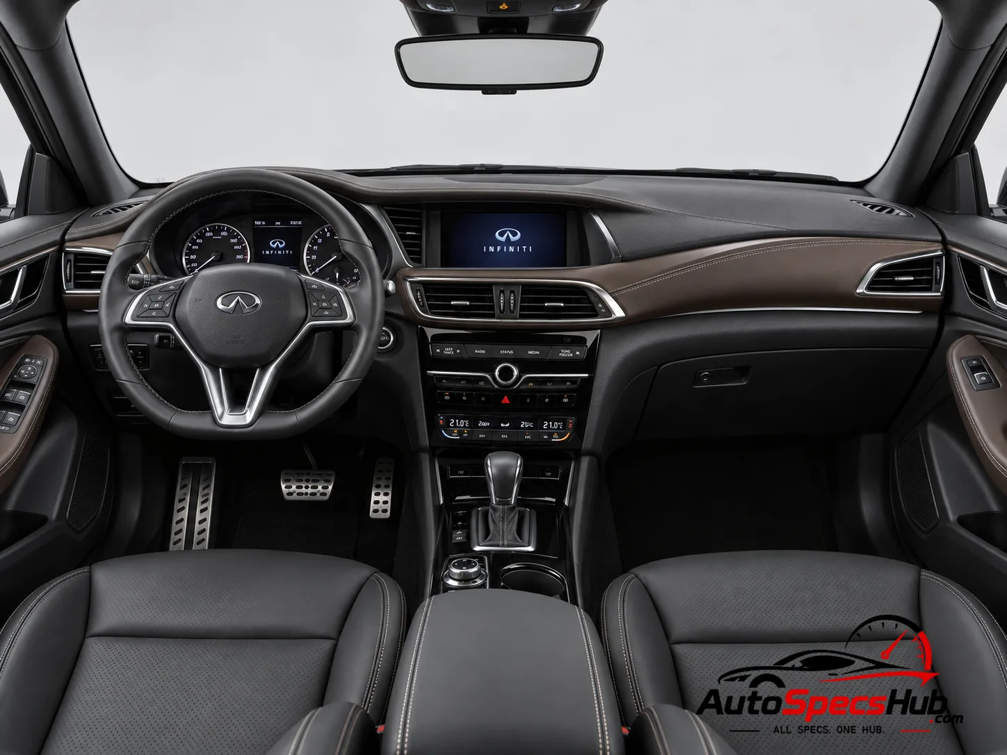 2015 (H15) Infiniti Q30 2.0t AWD 211 interior dashboard and front cabin