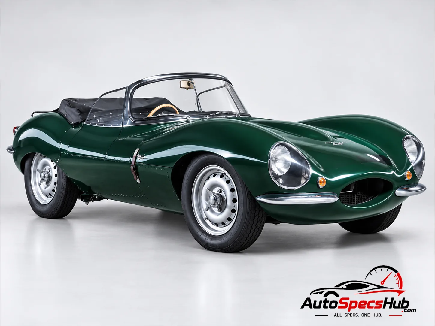 1957 Jaguar XK-SS front three-quarter view