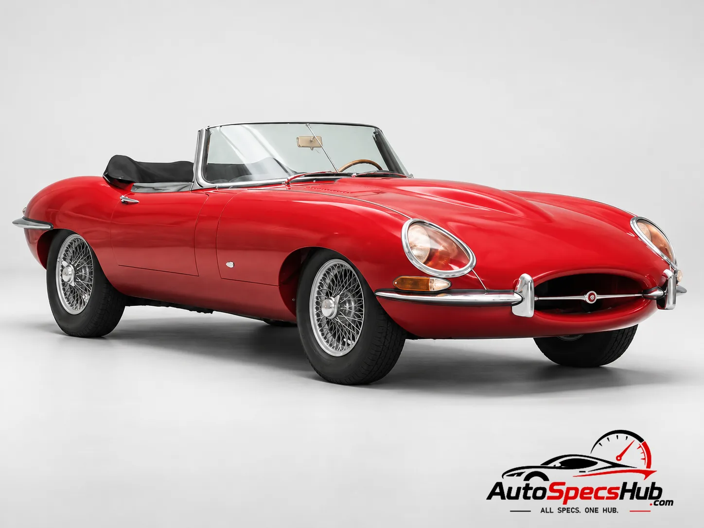 1961 (Series 1) Jaguar XK-E Roadster front three-quarter view