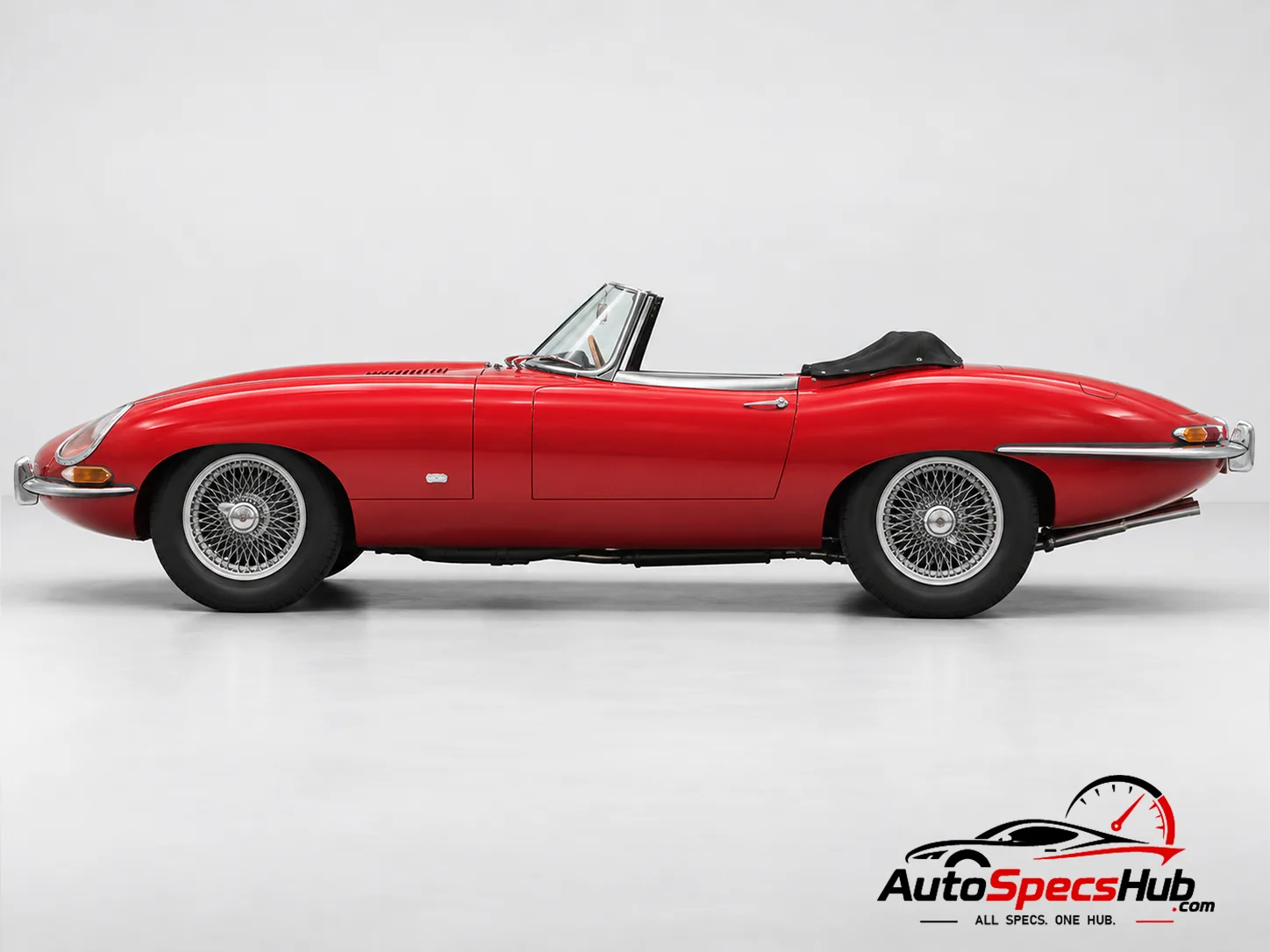 1961 (Series 1) Jaguar XK-E Roadster side profile