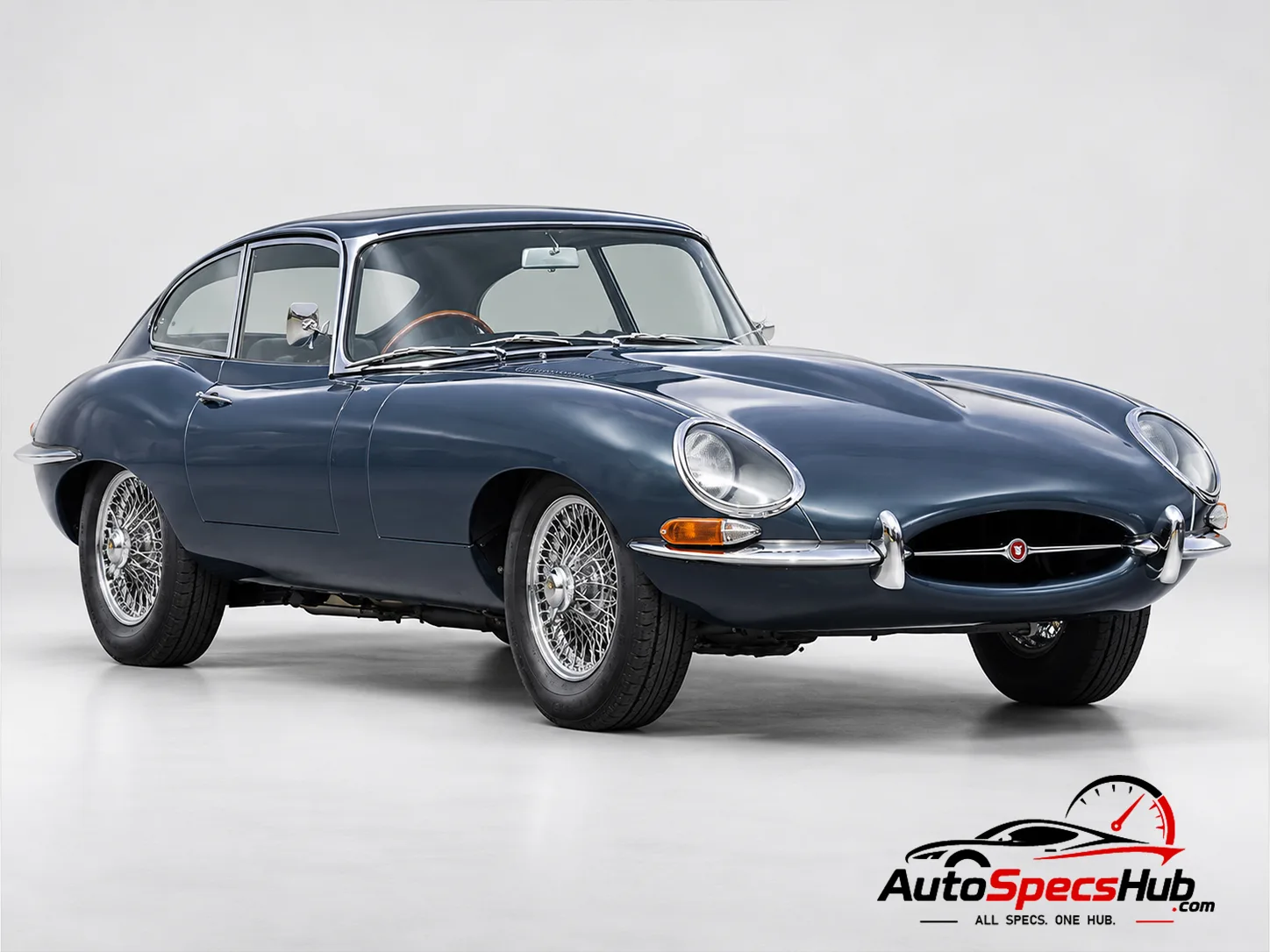 1961 (Series 1) Jaguar XK-E Coupe front three-quarter view