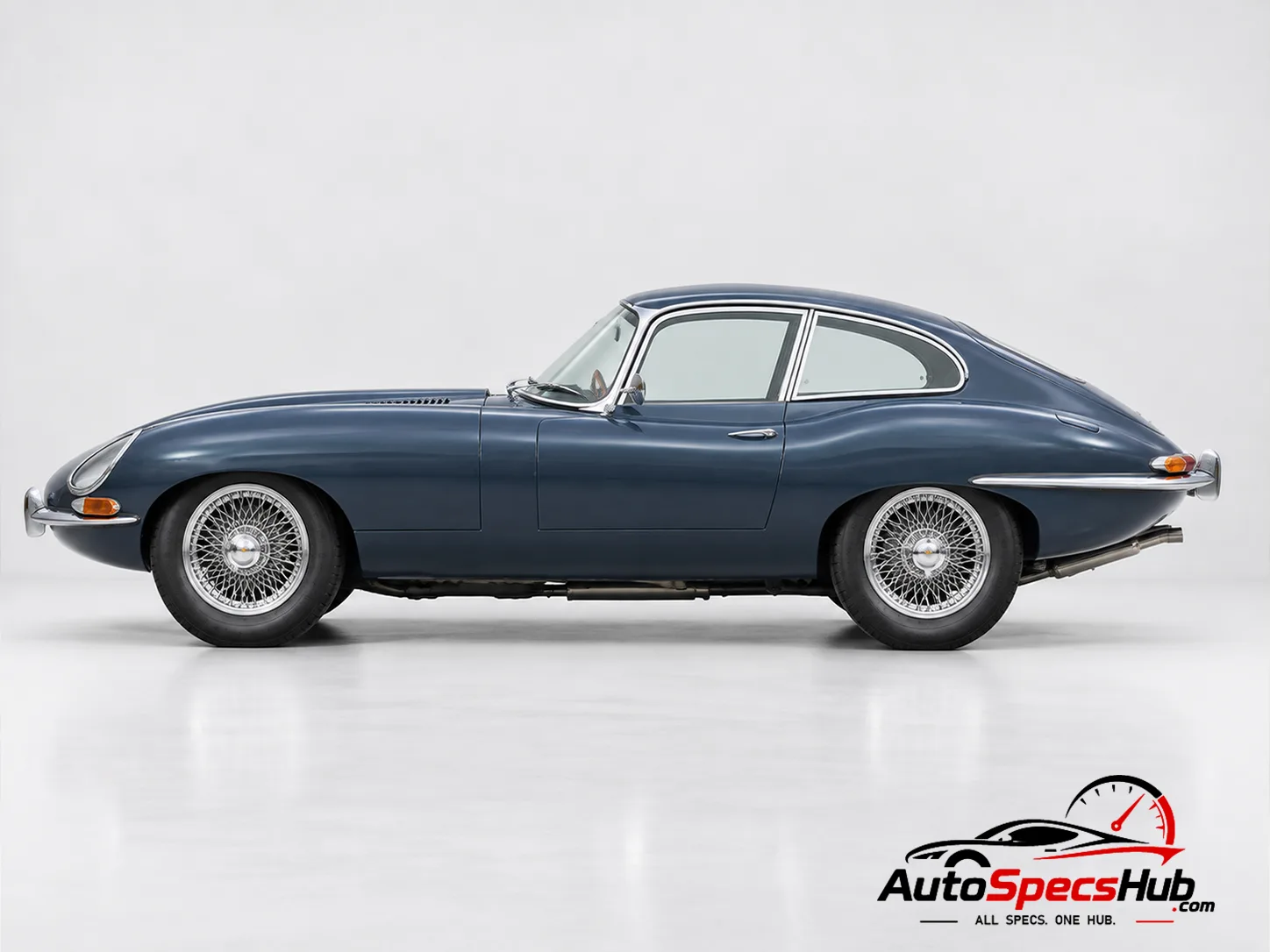 1961 (Series 1) Jaguar XK-E Coupe side profile