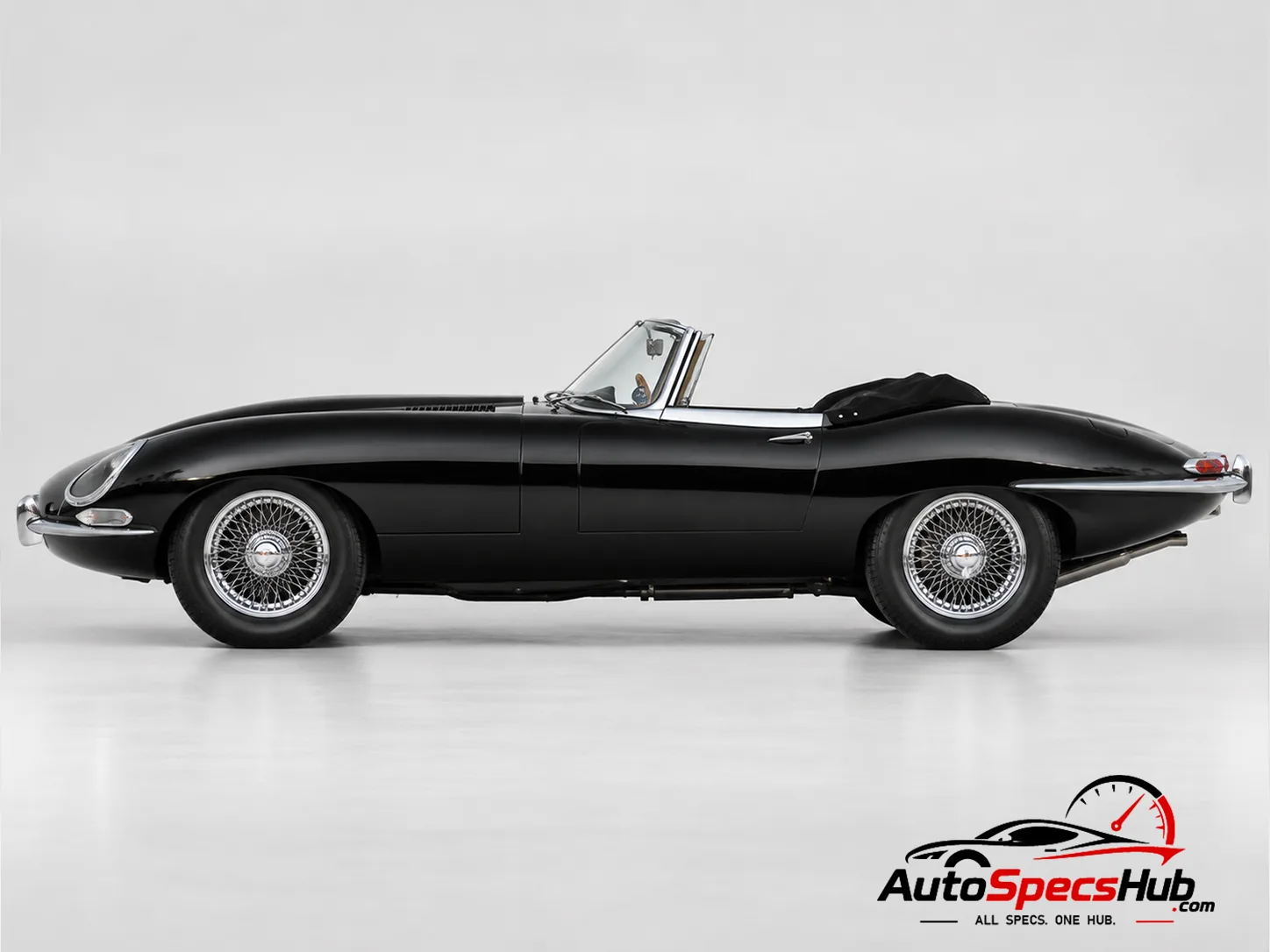 1964 (Series 1) Jaguar XK-E Roadster side profile