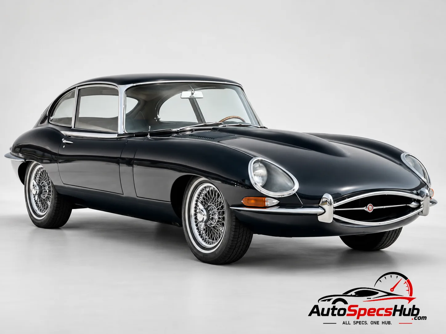 1966 (Series 1) Jaguar 4.2 XK-E 2+2 Coupe front three-quarter view