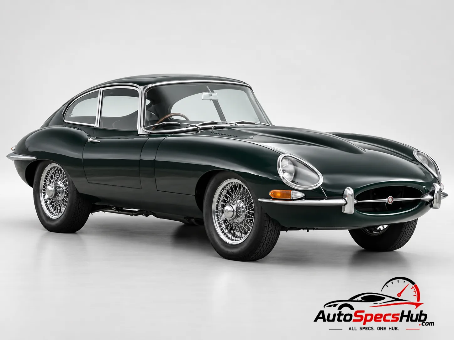 1964 (Series 1) Jaguar XK-E Coupe front three-quarter view