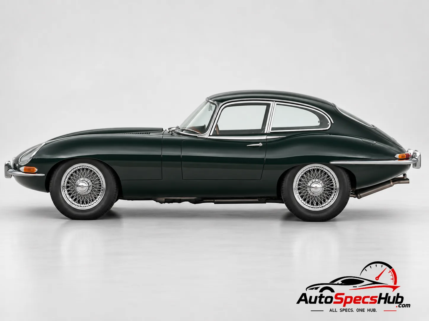 1964 (Series 1) Jaguar XK-E Coupe side profile