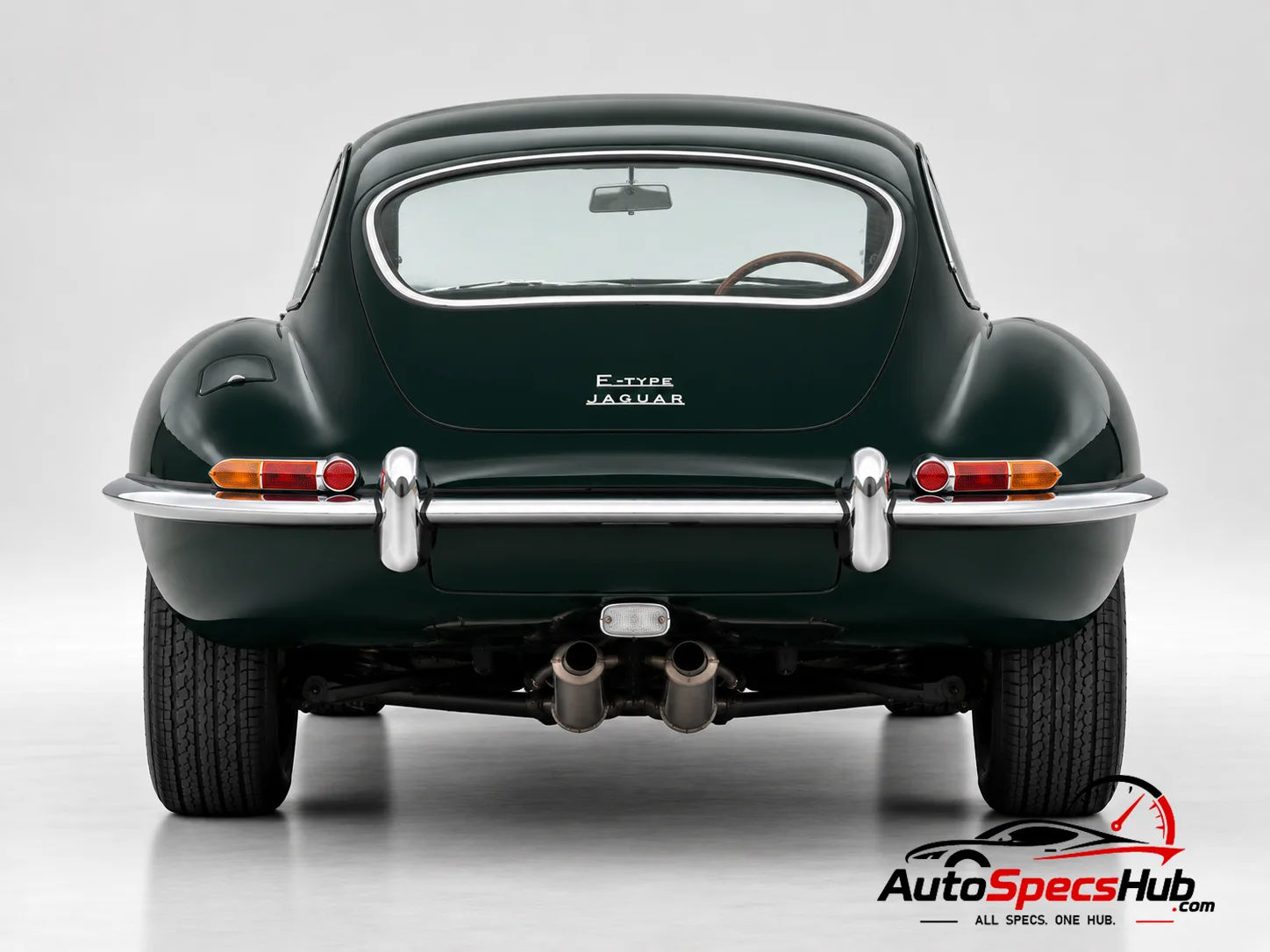 1964 (Series 1) Jaguar XK-E Coupe rear view