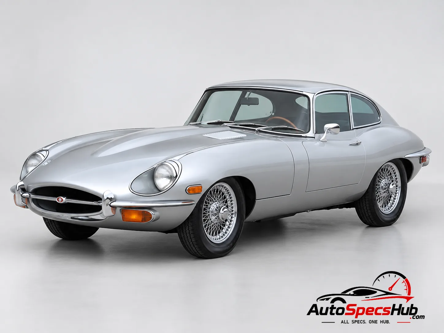 1968 Jaguar XK-E Coupe Series 2 front three-quarter view