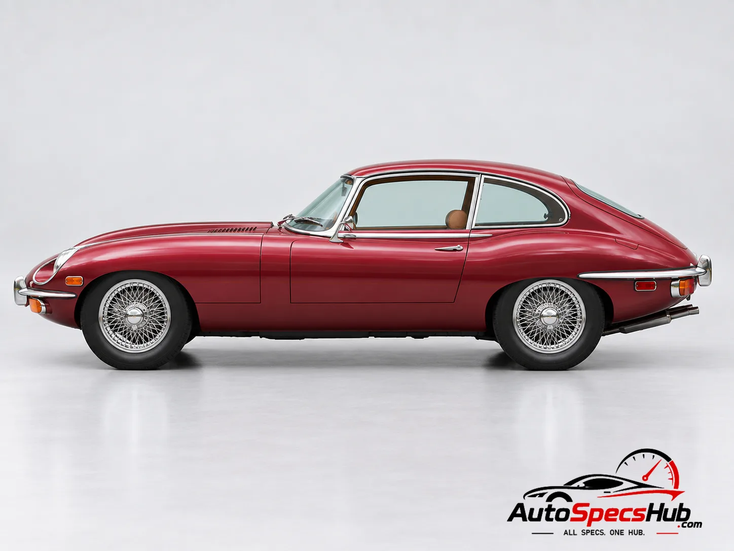 1968 Jaguar XK-E 2+2 Coupe Series 2 side profile