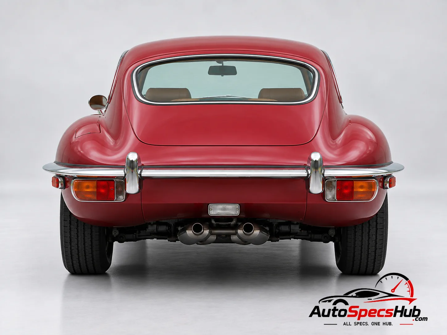 1968 Jaguar XK-E 2+2 Coupe Series 2 rear view
