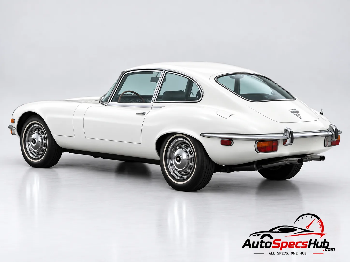 1971 Jaguar V-12 2+2 rear three-quarter view