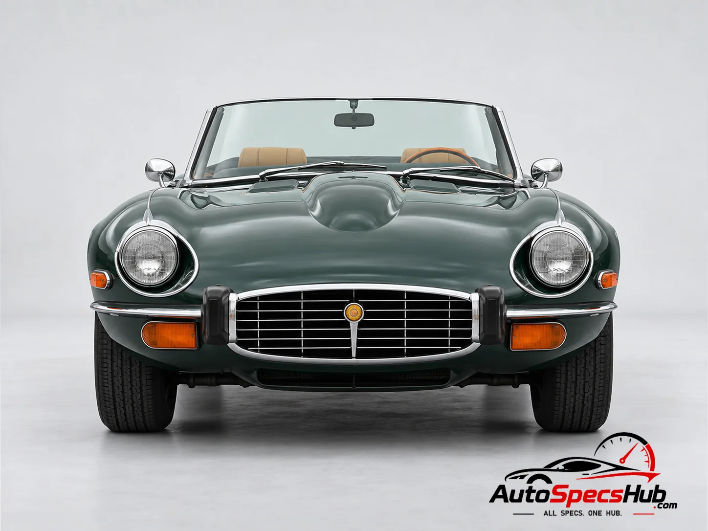 1971 Jaguar V-12 Convertible front view