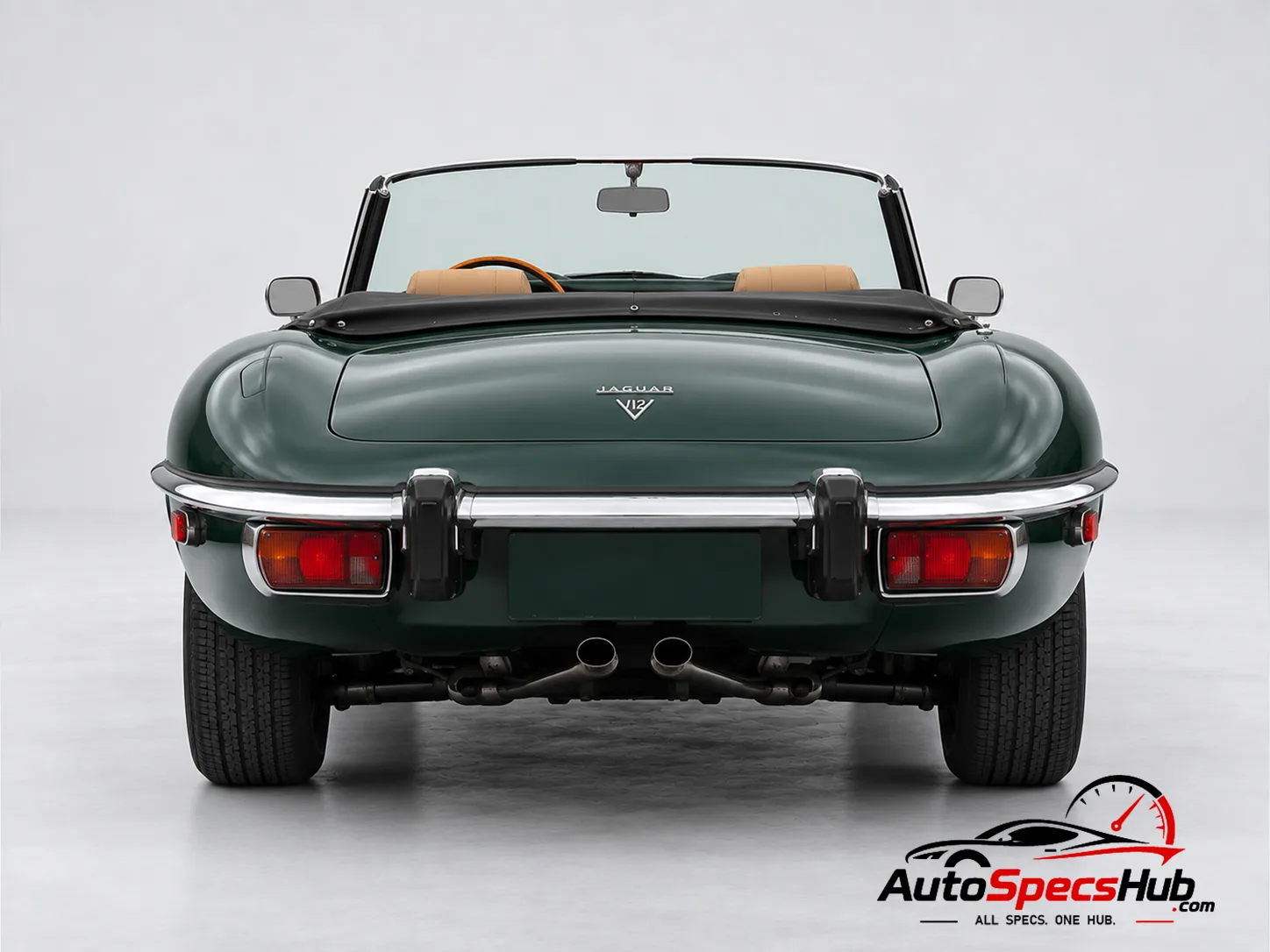 1971 Jaguar V-12 Convertible rear view