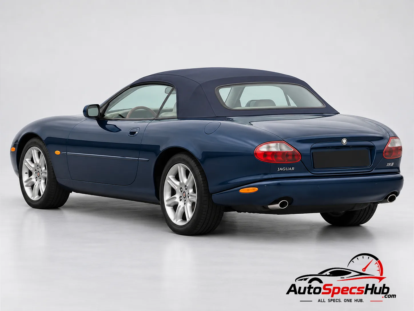 1996 (X100) Jaguar XK8 Cabrio rear three-quarter view