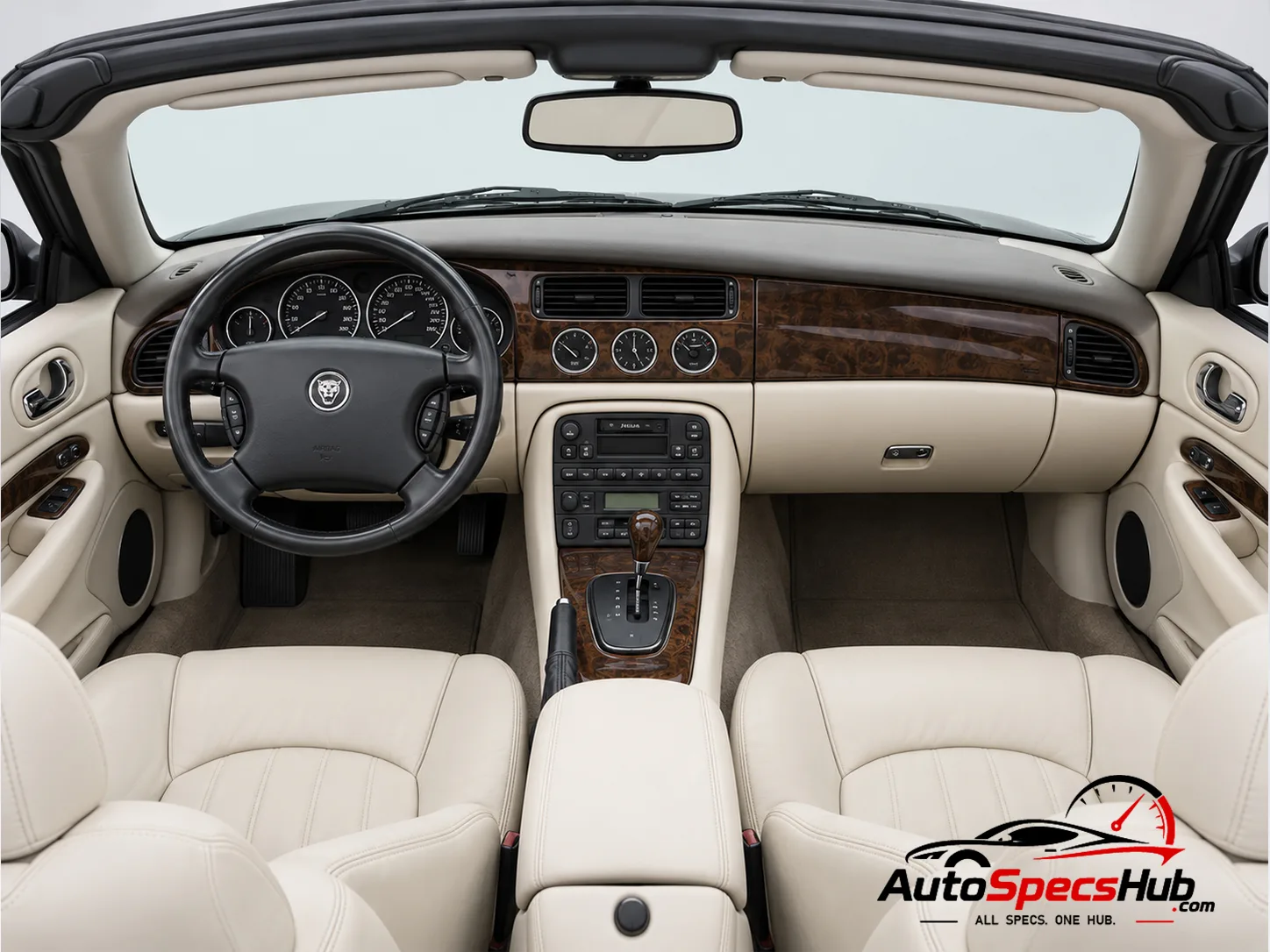 1998 (X100) Jaguar XKR Cabrio interior cockpit and seats