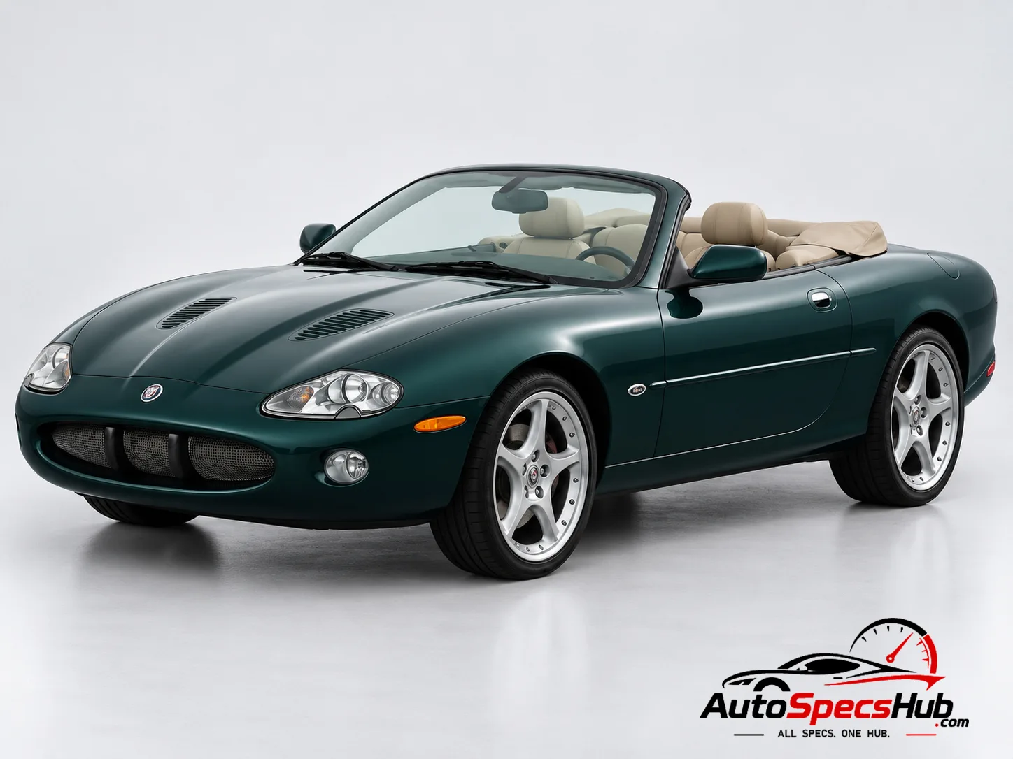 2002 (X100) Jaguar XKR Cabrio front three-quarter view
