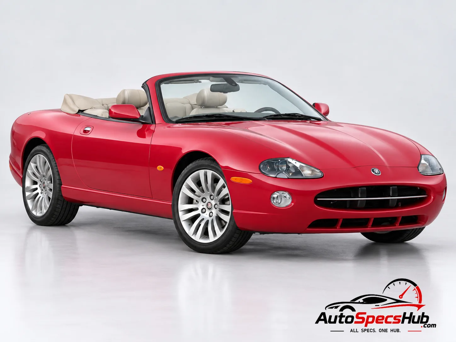 2002 (X100) Jaguar XK8 Cabrio front three-quarter view