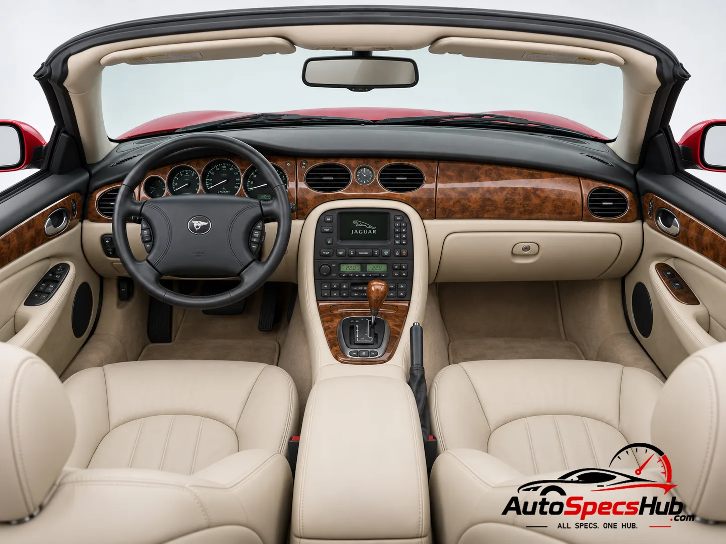 2002 (X100) Jaguar XK8 Cabrio interior cockpit and seats