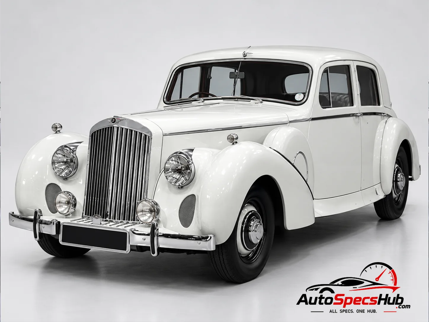1946 Jensen PW 4 Liter front three-quarter view