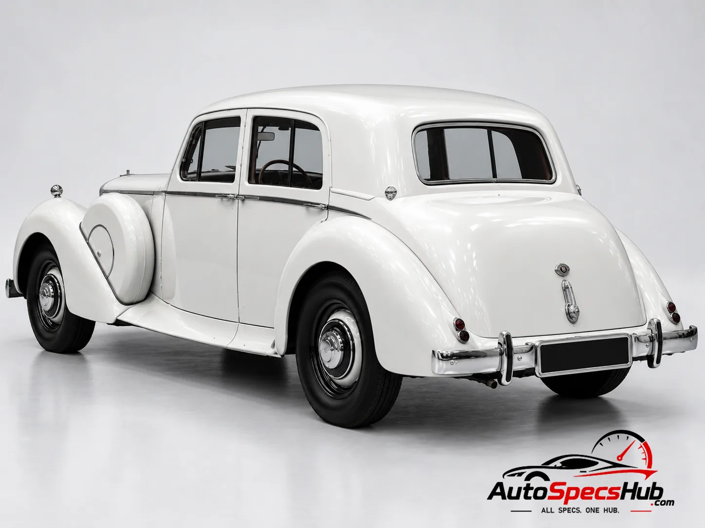 1946 Jensen PW 4 Liter rear three-quarter view
